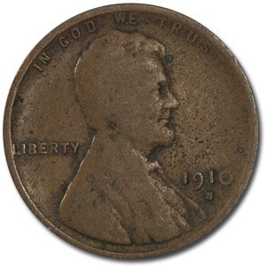 1910-S Lincoln Cent Good/VG 1910-S Lincoln Cent Good/VG